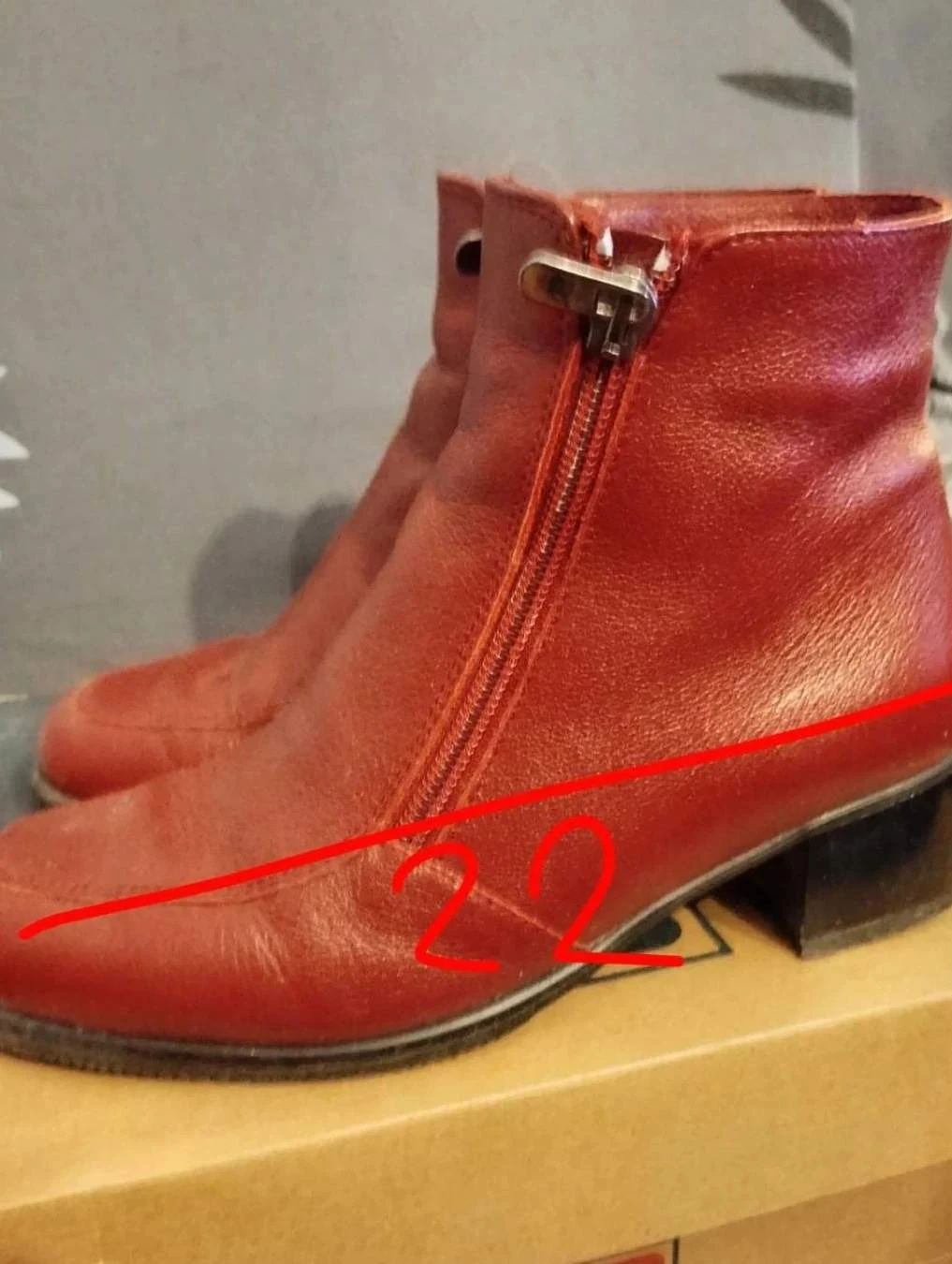 Botins vermelhos, Damart P35/36 – photo 5